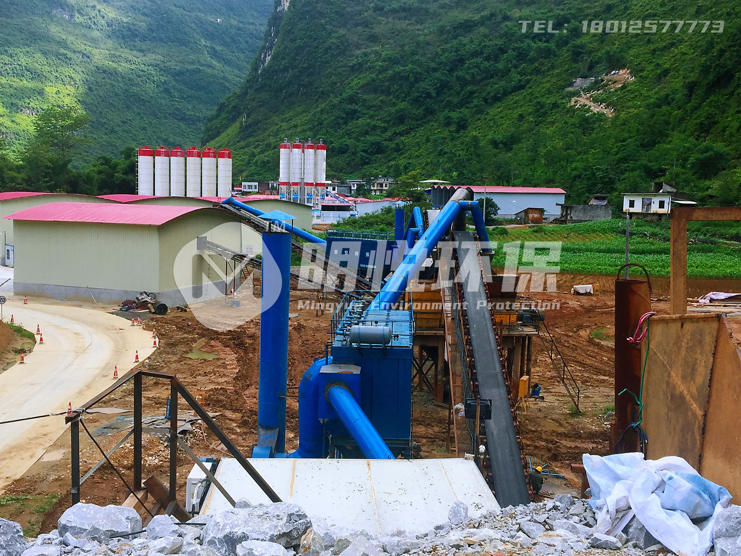 攪拌站骨料車(chē)間除塵器